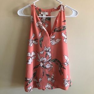 LOFT Sleeveless Floral Blouse